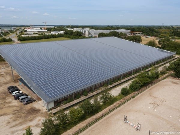 Installation solaire en toiture du centre équestre de Bourgbarré