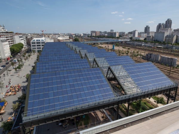 Installation photovoltaïque en toiture à Paris Halle Pajol